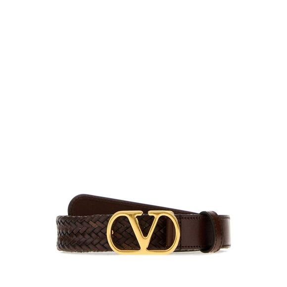 Valentino Garavani Women Brown Leather Belt